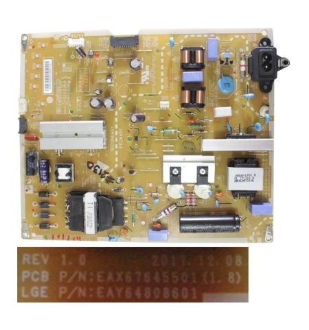 Fuente de Alimentacion EAX67645501(1.8) EAY64808601, LG 55UK7550PLA Fuente de Alimentacion EAX67645501(1.8) EAY64808601, LG 55UK7550PLA