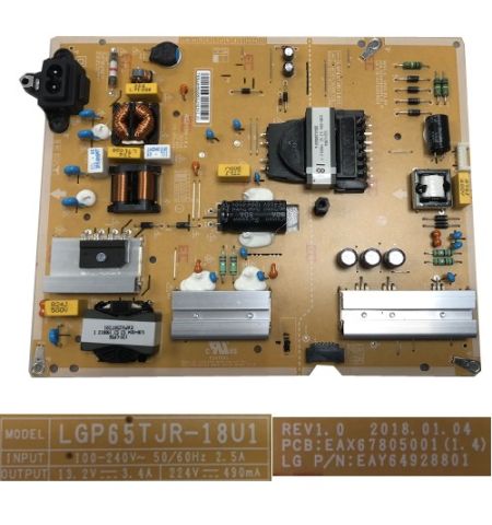 Fuente Alimentación LG 65UM7000PLA EAX67805001(1.4) EAY64928801 LGP65TJR-18U1 Fuente Alimentación LG 65UM7000PLA EAX67805001(1.4) EAY64928801 LGP65TJR-18U1