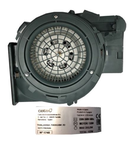 Motor Campana Cata THALASSA / D 02178205 130W Con Portalamparas y Cable Alimentacion Motor Campana Cata THALASSA / D 02178205 130W Con Portalamparas y Cable Alimentacion