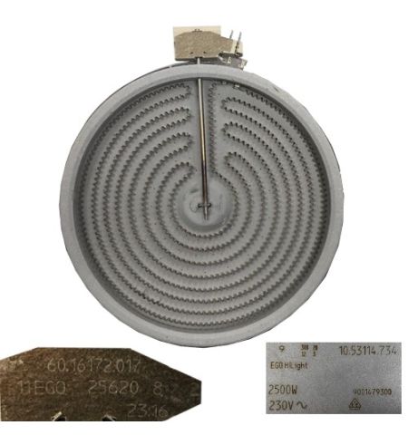 Resistencia Vitro Balay 3EB714XR/03 60.16172.017, 10.53114.734, 2500W 25 cms Resistencia Vitro Balay 3EB714XR/03 60.16172.017, 10.53114.734, 2500W 25 cms