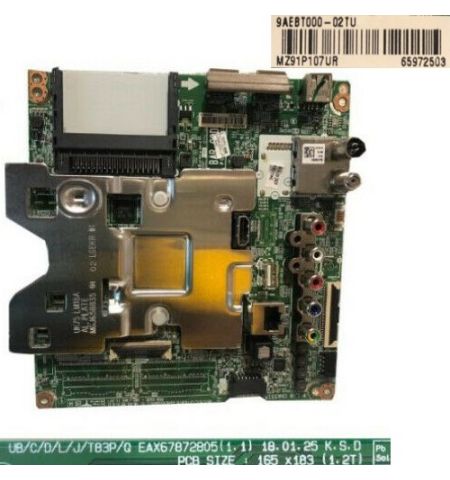 Placa Main EAX67872805(1.1), 9AEBT000-02TU LG 75UK6200PLB Placa Main EAX67872805(1.1), 9AEBT000-02TU LG 75UK6200PLB