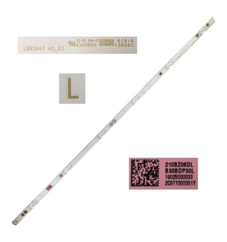 Tira 6 leds LB65047V0_03, PHILIPS 65PUS7363/12 TYPE L, 210BZ06DL Tira 6 leds LB65047V0_03, PHILIPS 65PUS7363/12 TYPE L, 210BZ06DL