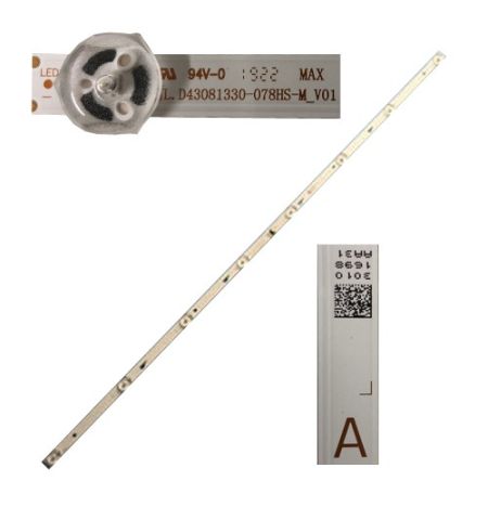 Tira 8 leds Panasonic TX-43GX555E TYPE A, 1698 AA31, JL.D43081330-078HS-M_V01 swap de desmontaje Tira 8 leds Panasonic TX-43GX555E TYPE A, 1698 AA31, JL.D43081330-078HS-M_V01 swap de desmontaje