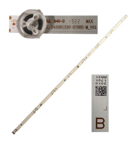 Tira 10 leds Panasonic TX-43GX555E TYPE B, 3010 1701 AA31, JL.D43081330-078HS-M_V01 swap de desmontaje Tira 10 leds Panasonic TX-43GX555E TYPE B, 3010 1701 AA31, JL.D43081330-078HS-M_V01 swap de desmontaje