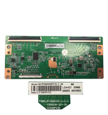 Placa T-CON NEVIR NVR-8060-504K2S-SMA-N, N4TP500UHDPV3D-T_A0, LGA422 Placa T-CON NEVIR NVR-8060-504K2S-SMA-N, N4TP500UHDPV3D-T_A0, LGA422