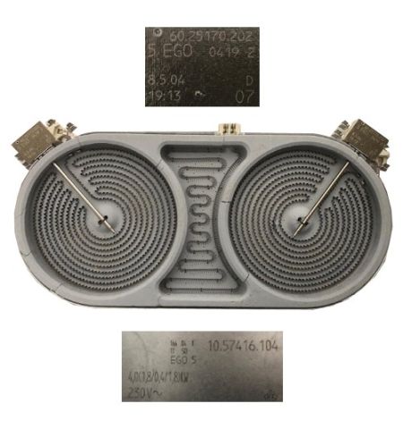 Resistencia Doble Vitro TEKA VRTC-90, 60.25170.202, 10.57416.104, 44 x 20,5 cm SWAP con tara Resistencia Doble Vitro TEKA VRTC-90, 60.25170.202, 10.57416.104, 44 x 20,5 cm SWAP con tara