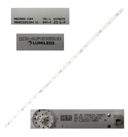 Tira 12 LEDS XIAOMI L55M5-5ASP 4C-LB550T-HRN, D230-002PXD3055C03 YSL-L Tira 12 LEDS XIAOMI L55M5-5ASP 4C-LB550T-HRN, D230-002PXD3055C03 YSL-L