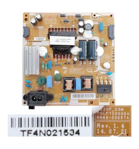 Fuente Alimentación SAMSUNG UE32J5100AW, BN44-00697A REV. 1.4, PSLF720S06A