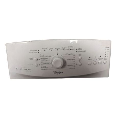 Carcasa Frontal Superior Lavadora WHIRLPOOL AWE 2240, 4619 750 2503 SWAP/USADO con Arañazos Carcasa Frontal Superior Lavadora WHIRLPOOL AWE 2240, 4619 750 2503 SWAP/USADO con Arañazos