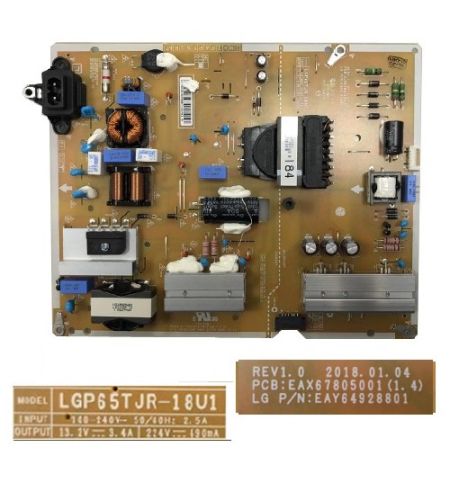Fuente Alimentación LG 65UM7100PLA EAX67805001(1.4) EAY64928801 Fuente Alimentación LG 65UM7100PLA EAX67805001(1.4) EAY64928801