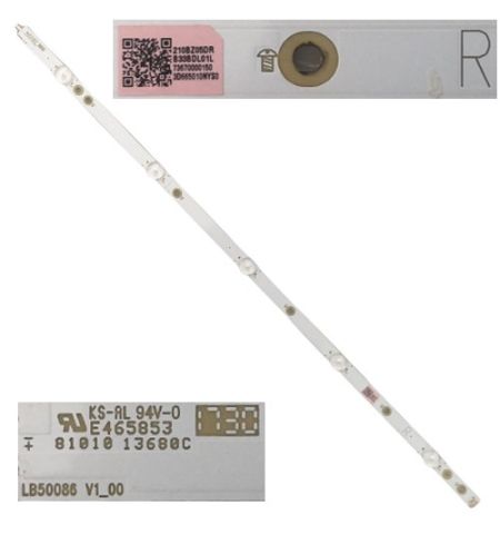 Tira 5 leds PHILIPS 50PUS6162/12 LB50086 V1_00 E465853 210BZ05DR TYPE R
