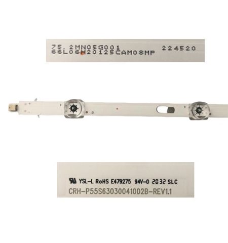 Tira 10 leds Samsung UE55TU8005K CRH-P55S63030041002B-REV1.1 Tira 10 leds Samsung UE55TU8005K CRH-P55S63030041002B-REV1.1