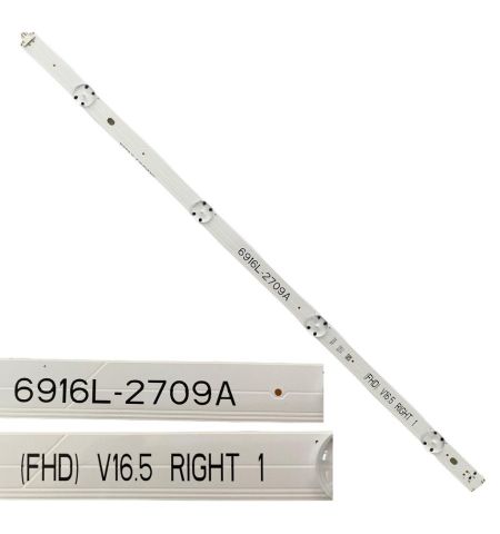 Tira 4 leds 6916L-2709A V16.5 RIGHT 1, LG 49LH590V Tira 4 leds 6916L-2709A V16.5 RIGHT 1, LG 49LH590V