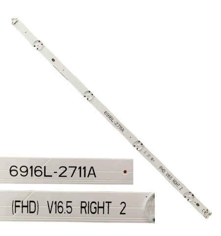 Tira 4 leds 6916L-2711A V16.5 RIGHT 2, LG 49LH590V