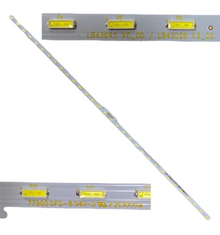 Tira leds SONY KD-43XF7596 77900 DFD-8 94V-0 E213009A LB43045 V0_00 / LB43026 V3_00 Tira leds SONY KD-43XF7596 77900 DFD-8 94V-0 E213009A LB43045 V0_00 / LB43026 V3_00