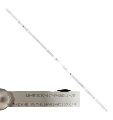 Tira 11 leds PHILIPS 43PUS8506/12 LB-GM3030-GJPHP436X11-JS swap / de desmontaje