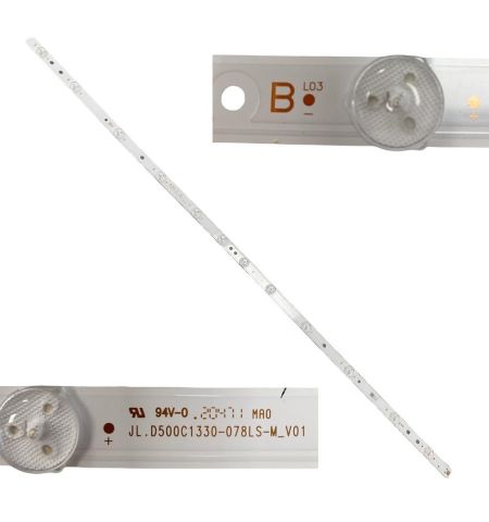 Tira 12 leds JVC LT-50VU3000 TYPE B JL.D500C1330-078LS-M_V01 swap / de desmontaje Tira 12 leds JVC LT-50VU3000 TYPE B JL.D500C1330-078LS-M_V01 swap / de desmontaje