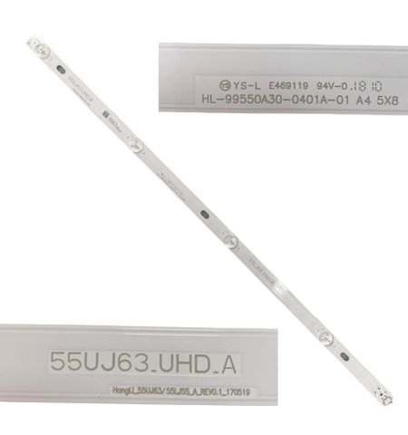 Tira 4 leds LG 55UK6100PLB 55UJ63.UHD.A HL-99550A30-0401A-01