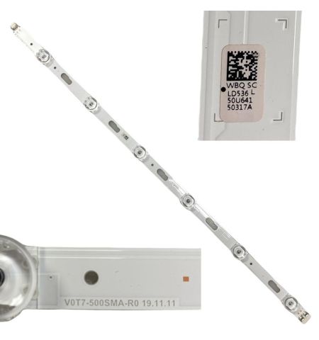 Tira 6 Leds Samsung UE50TU7105K V0T7-500SMA-R0 BN96-50317A swap de desmontaje Tira 6 Leds Samsung UE50TU7105K V0T7-500SMA-R0 BN96-50317A swap de desmontaje