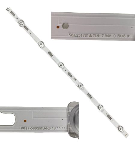 Tira 6 Leds Samsung UE50TU7105K V0T7-500SMB-R0 BN96-50318A swap de desmontaje Tira 6 Leds Samsung UE50TU7105K V0T7-500SMB-R0 BN96-50318A swap de desmontaje
