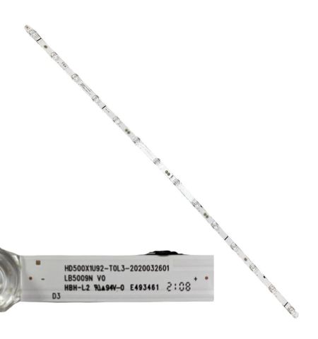 Tira 14 leds HISENSE 50AE7000F HD500X1U92-TOL3-2020032601 LB5009N swap de desmontaje
