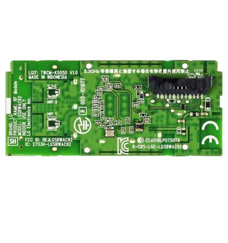 Modulo Wireless / Wifi LG 55UM7450PLA EAT64454801 TWCM-K505D V1.0 2703H-LGSBWAC92 Modulo Wireless / Wifi LG 55UM7450PLA EAT64454801 TWCM-K505D V1.0 2703H-LGSBWAC92