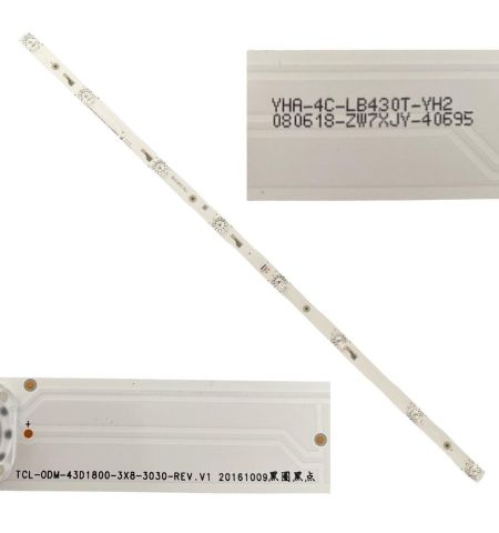 Tira 10 LED NEVIR NVR-7410-49HD-N B-116T05V3C-160817D4-3432-LR.D490S01-5577-HL1011 Tira 10 LED NEVIR NVR-7410-49HD-N B-116T05V3C-160817D4-3432-LR.D490S01-5577-HL1011