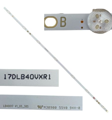 Tira 7 leds Telefunken TE40282N25CXH 17DLB40VXR1 TYPE B LB40017 M30900 swap de desmontaje Tira 7 leds Telefunken TE40282N25CXH 17DLB40VXR1 TYPE B LB40017 M30900 swap de desmontaje