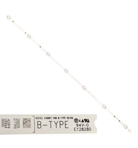Tira 7 leds Telefunken TE43282S25T2K B-TYPE VESTEL 4300RT VNB B-TYPE REV06 swap de desomontaje Tira 7 leds Telefunken TE43282S25T2K B-TYPE VESTEL 4300RT VNB B-TYPE REV06 swap de desomontaje