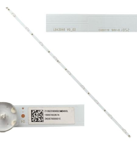 Tira 9 leds PHILIPS 43PFS5823/12 LB43046 V0_02 2A567000001E swap de desmontaje Tira 9 leds PHILIPS 43PFS5823/12 LB43046 V0_02 2A567000001E swap de desmontaje