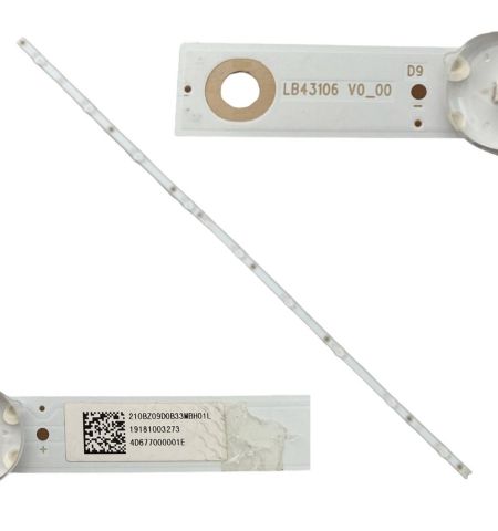 Tira 9 leds Philips 43PFT5503/12 LB43106 V0_00 4D677000001E swap de desmontaje Tira 9 leds Philips 43PFT5503/12 LB43106 V0_00 4D677000001E swap de desmontaje