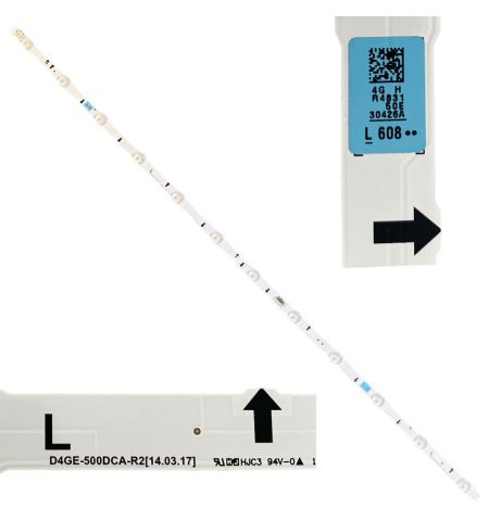 Tira 12 Leds Samsung UE50J6200AK BN96-30425A D4GE-500DCA-R2 swap de desmontaje