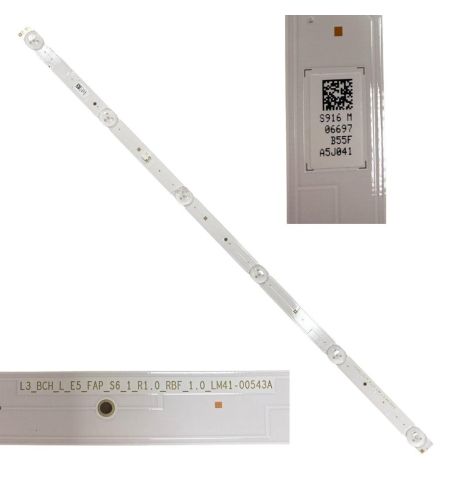 Tira 6 leds Sony KD-55XF7596 LM41-00543A A5J041