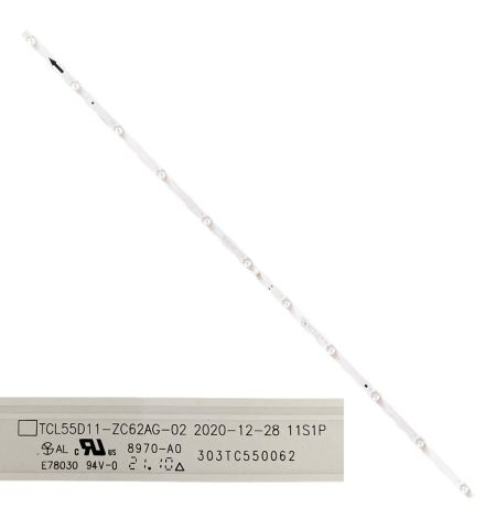 Tira 11 LEDS XIAOMI L55M6-6AEU TCL55D11-ZC62AG-02 303TC550062 swap de desmontaje Tira 11 LEDS XIAOMI L55M6-6AEU TCL55D11-ZC62AG-02 303TC550062 swap de desmontaje